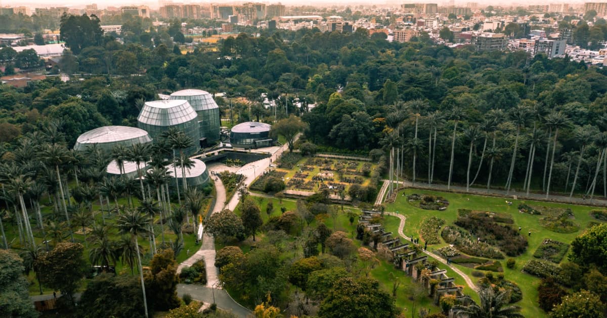 Panorámica Jardín Botánico de Bogotá.