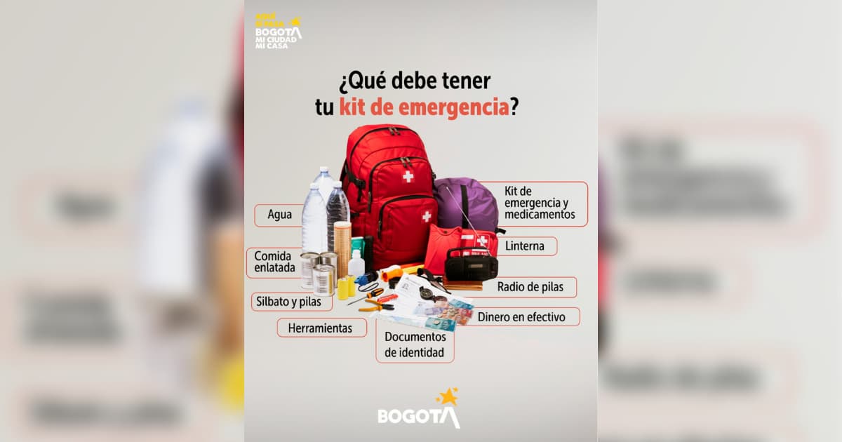 Foto de un kit de emergencia