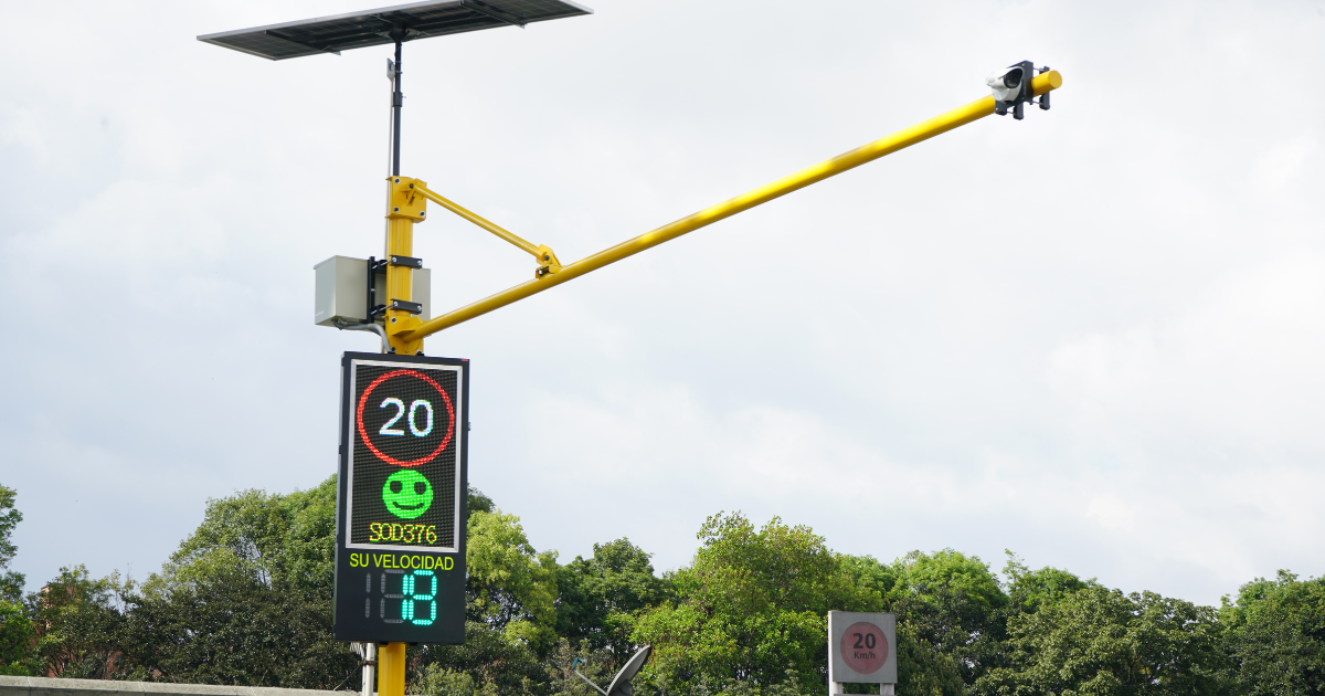 Foto de las nuevas camaras de seguridad instaladas en la Terminal de Transporte