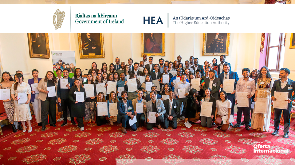 Estudiantes internacionales beneficiarios del programa Government of Ireland International Education Scholarships.