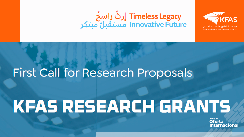 Convocatoria internacional de subvenciones para investigación científica. KFAS