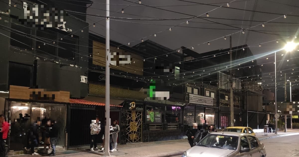 Foto de una de las zonas de rumba en Bogotá.