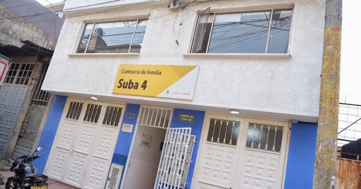 Foto de la fachada de la nueva Comisaría de Familia semipermanente en Suba.