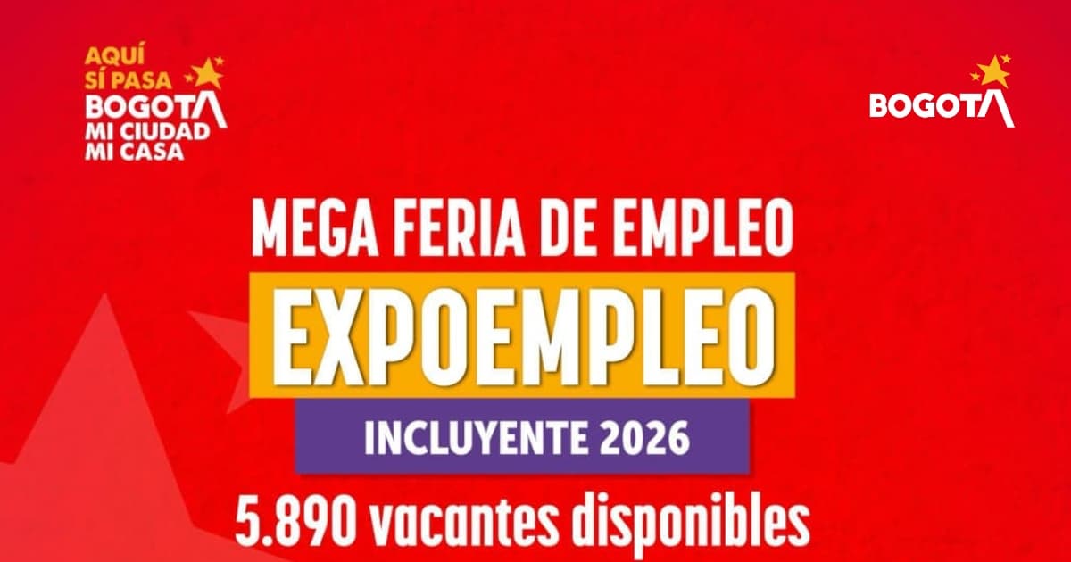 Imagen de la 'Mega Feria de Empleo Incluyente' en Fontibón.