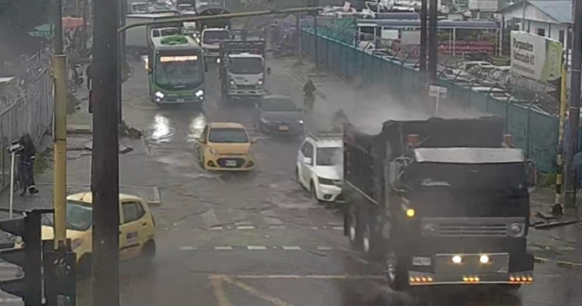 Foto de la ciudad en lluvias