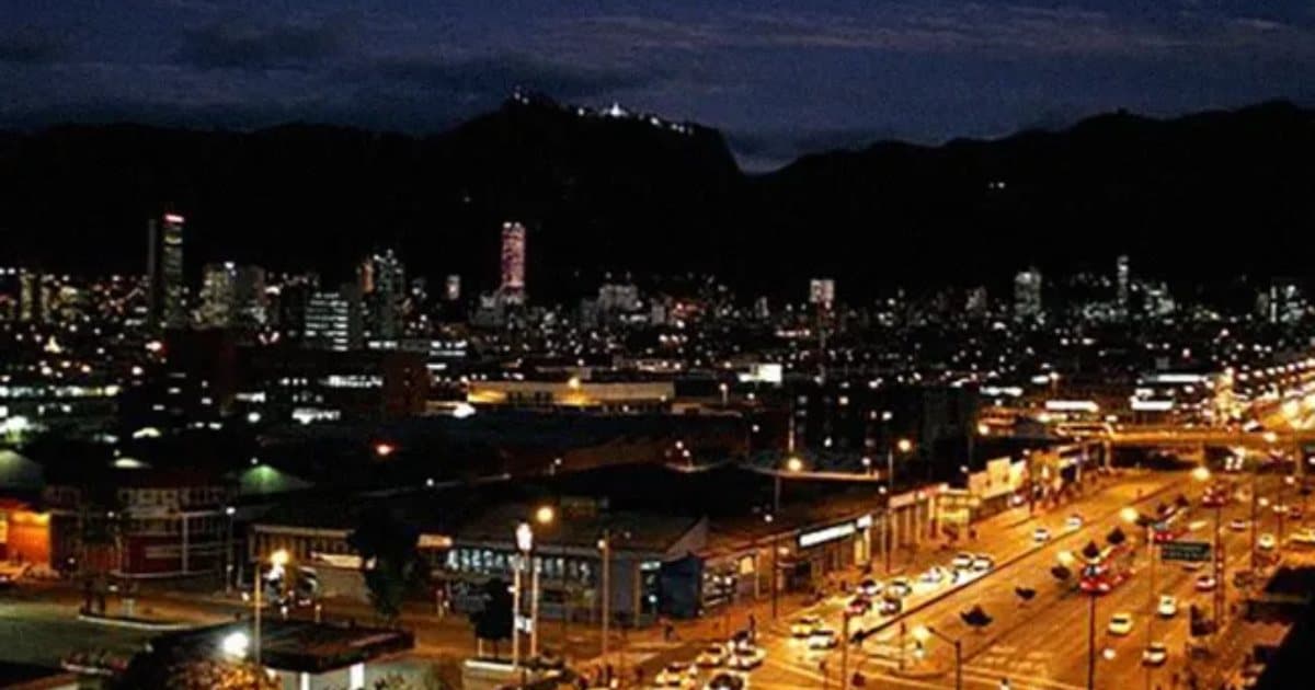 Foto panorámica de Bogotá