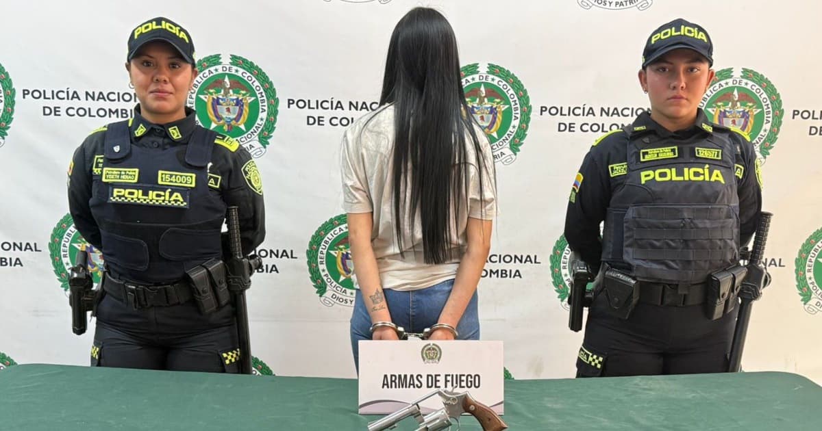 Foto de mujer capturada