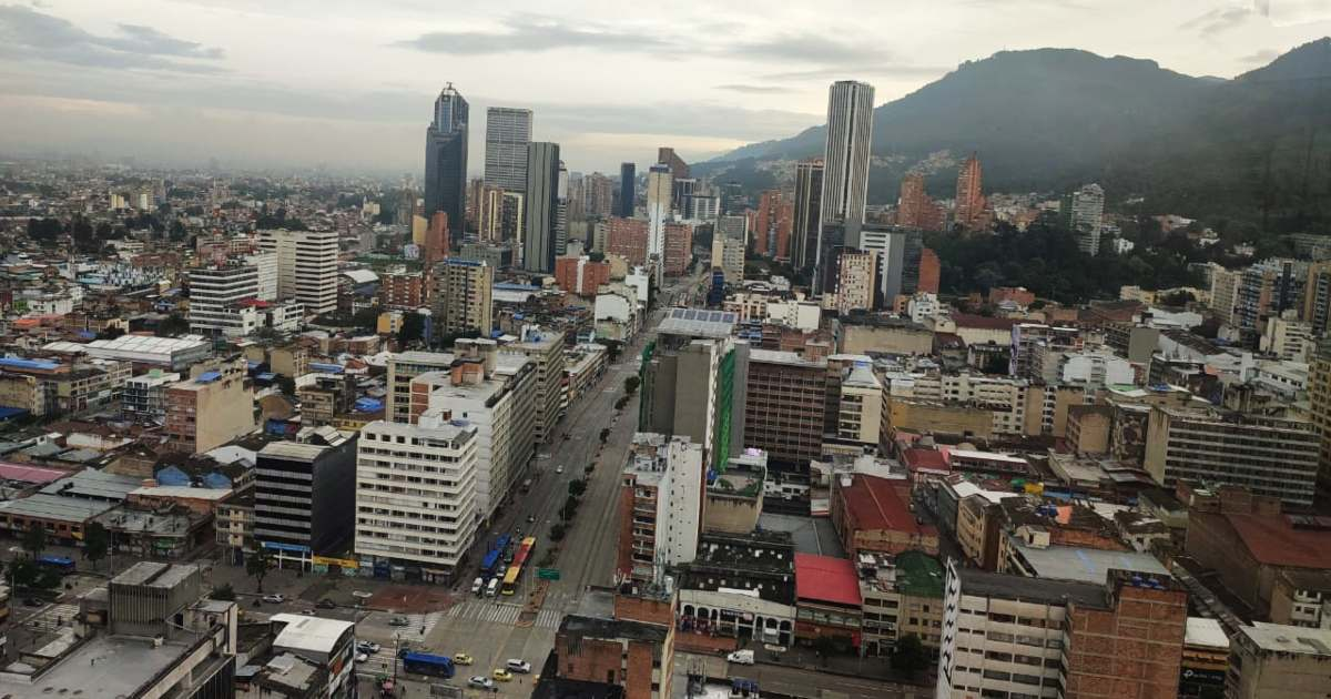 Foto panorámica de Bogotá 