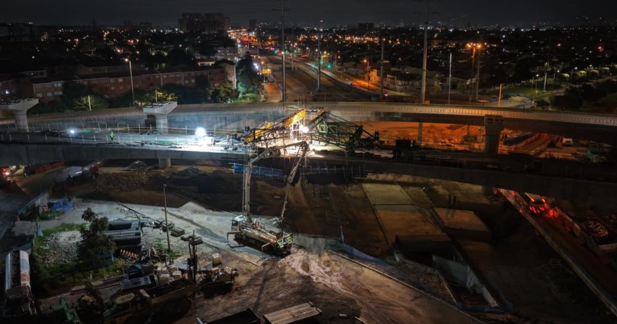 Foto de un frente de obra en Bogotá