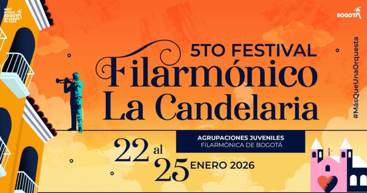 Afiche oficial del Festival Filarmónico de La Candelaria