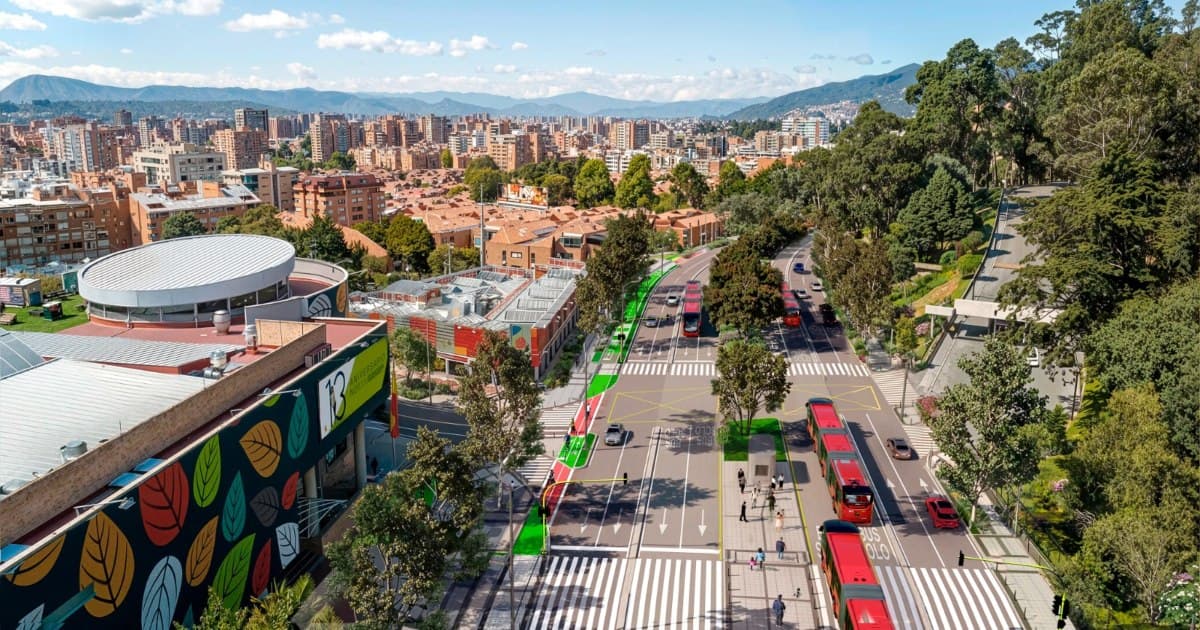 Render del 'Corredor de la carrera Séptima'