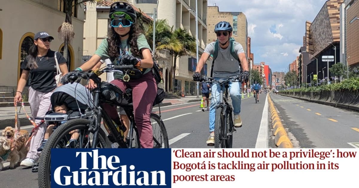 Foto: The Guardian destaca a Bogotá como ejemplo global en calidad del aire