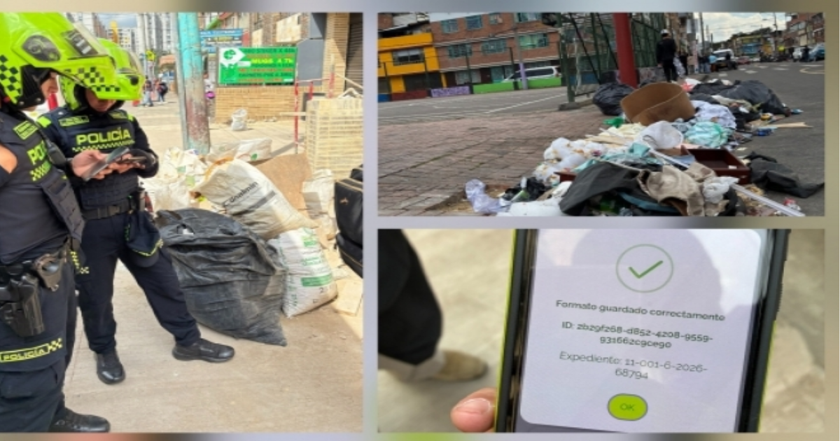 Foto de funcionarios del Distrito en operativo de limpieza