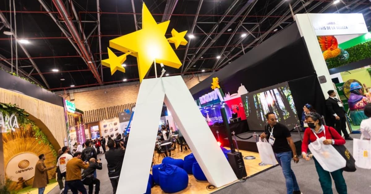 Foto del stand de Bogotá en la feria turismo Anato Corferias del 25 al 27 de febrero 2026