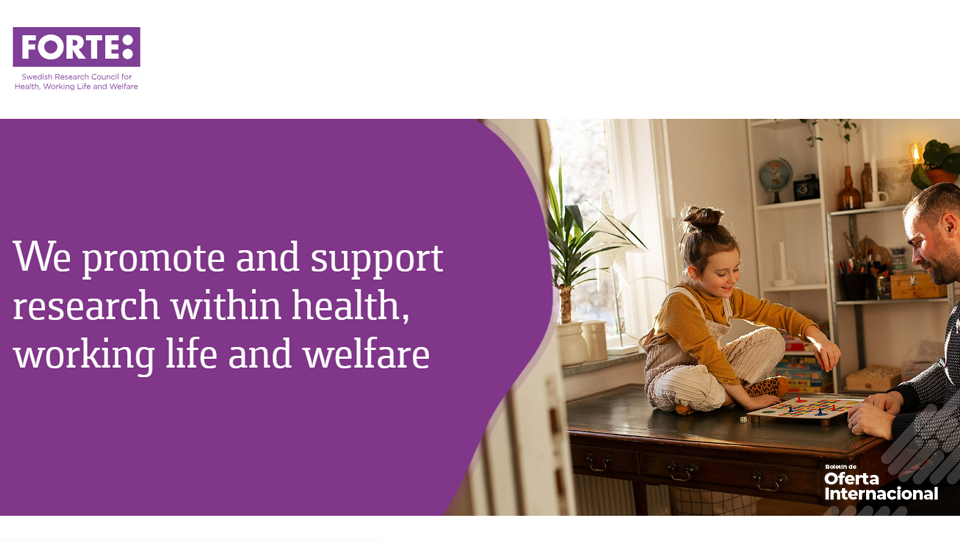 Convocatorias Forte 2026 para investigación con Suecia