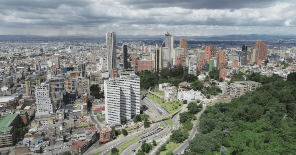 Imagen panorámica de Bogotá