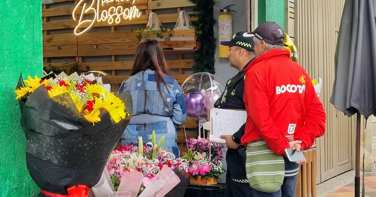 Imagen del acompañamiento a los comerciantes 