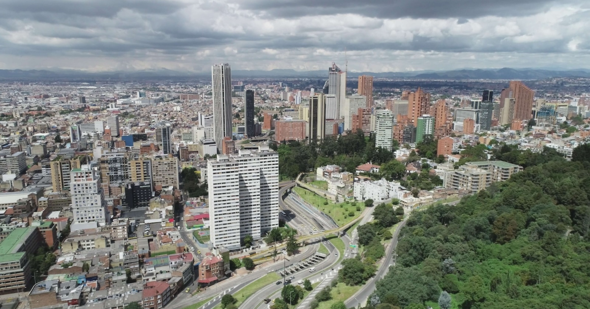 Imagen panorámica de Bogotá
