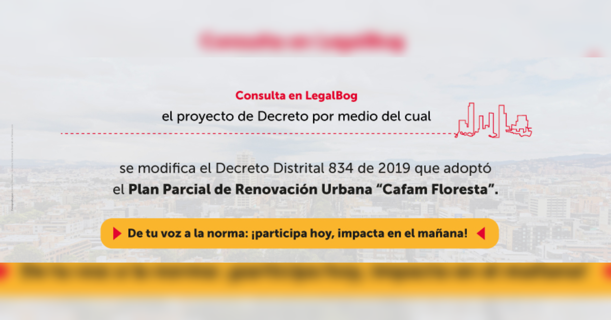 Pieza gráfica invitando a participar en el proyecto