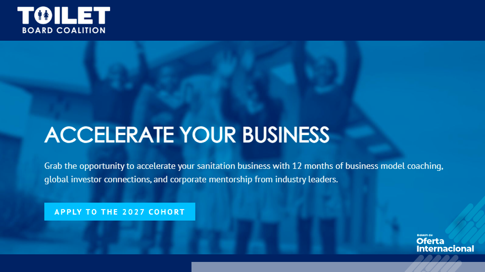 Aceleradora global para empresas innovadoras de saneamiento