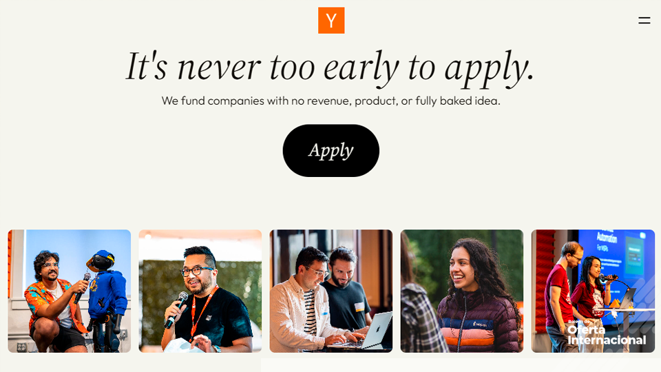 Emprendedores presentando startup en Silicon Valley