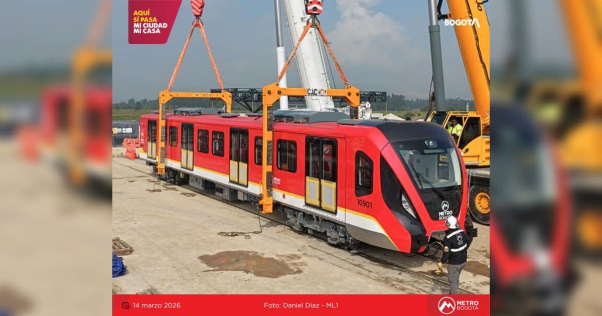 Foto de unos de los trenes del Metro