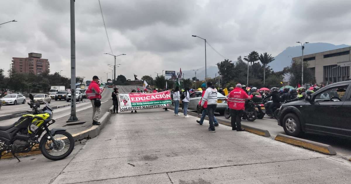 Foto de una manifestación en Bogotá