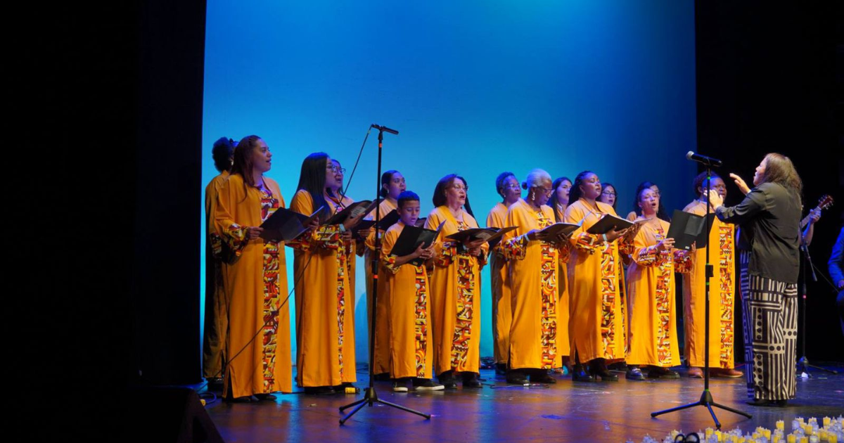 Foto de un grupo musical en Bogotá.