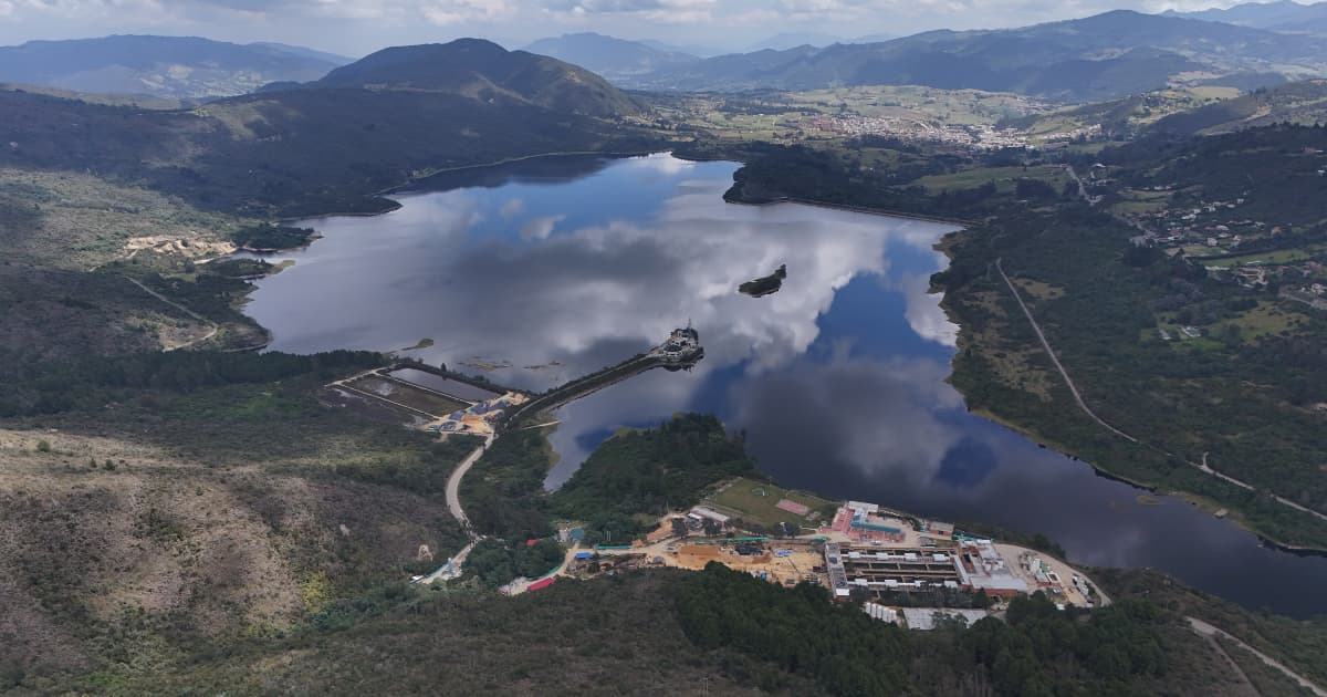 Uno de los embalses con el que se suple Bogotá.