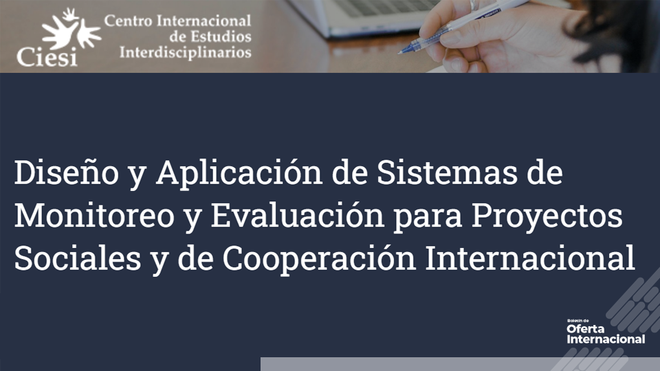 Clase virtual sobre monitoreo y evaluación de proyectos sociales
