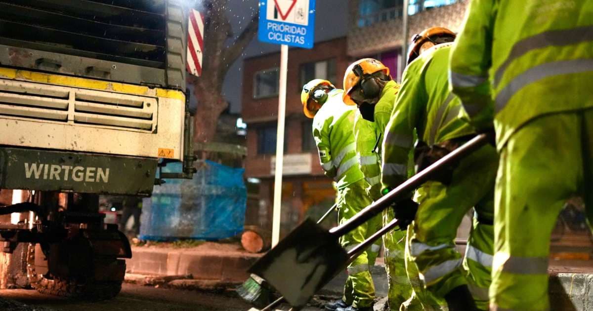 Foto de trabajadores del IDU 