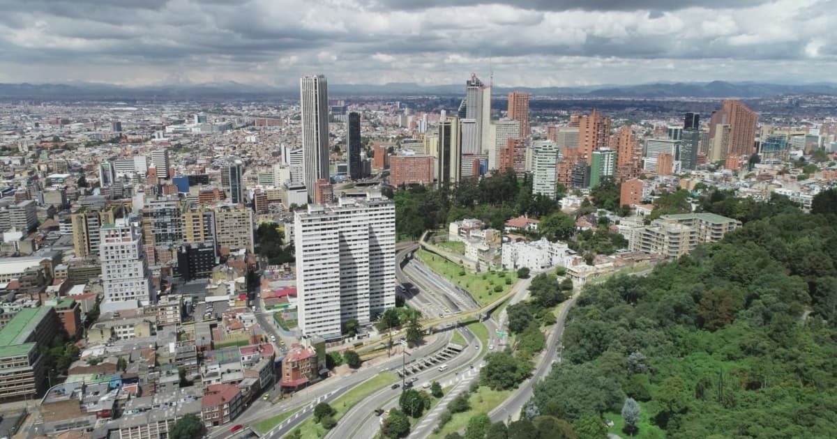 Foto de panorámica de Bogotá.