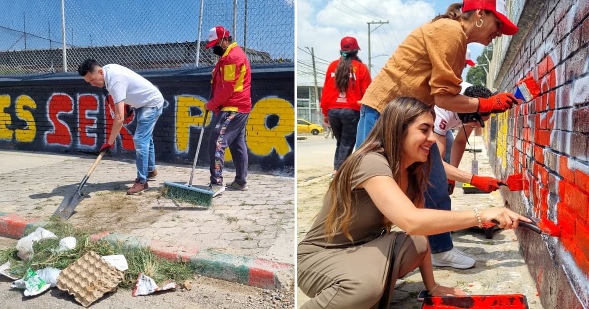 Foto de la jornada de recuperación de espacio público en el barrio Sevilla de Bogotá.