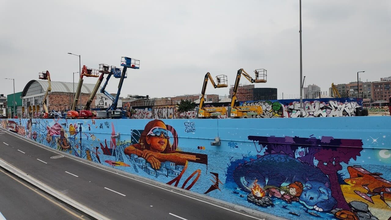 Foto de arte en el intercambiador de la calle 72 