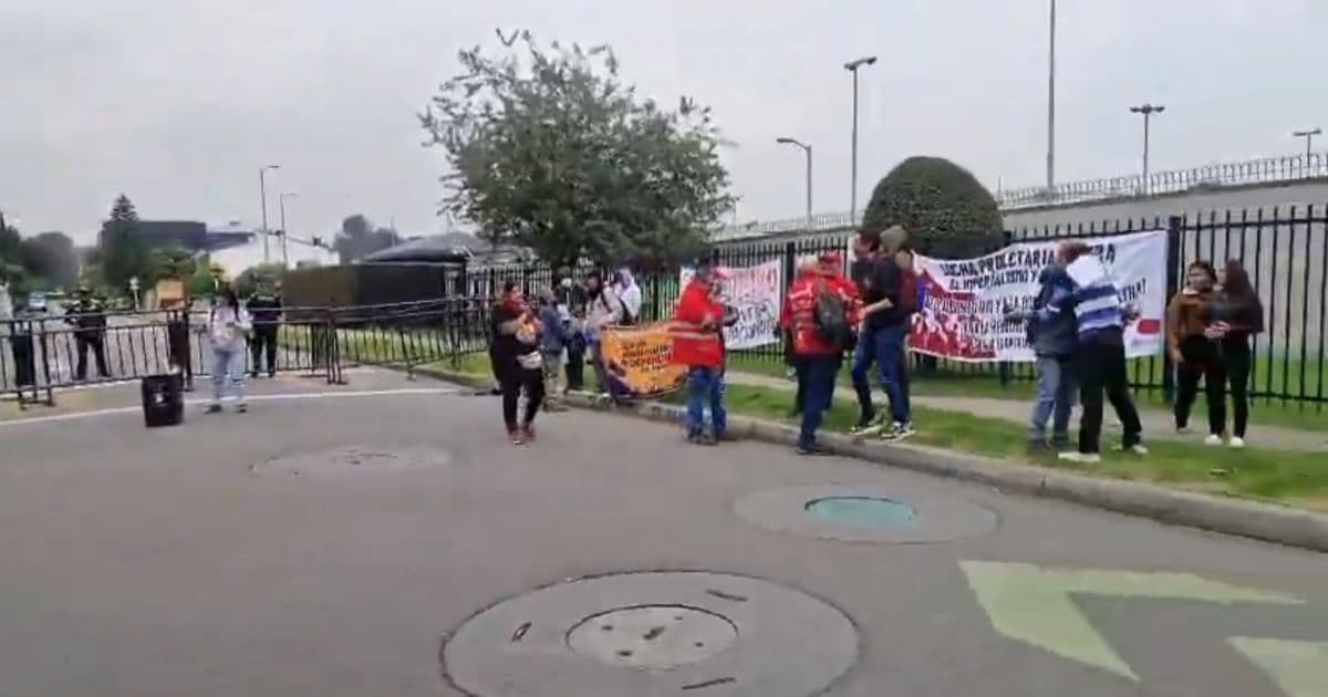 Foto de manifestaciones en Bogotá 