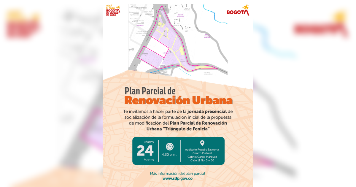 Pieza gráfica informativa del evento