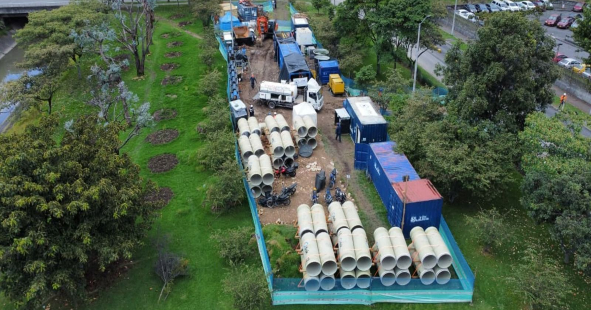 Imagen panorámica de las tuberías