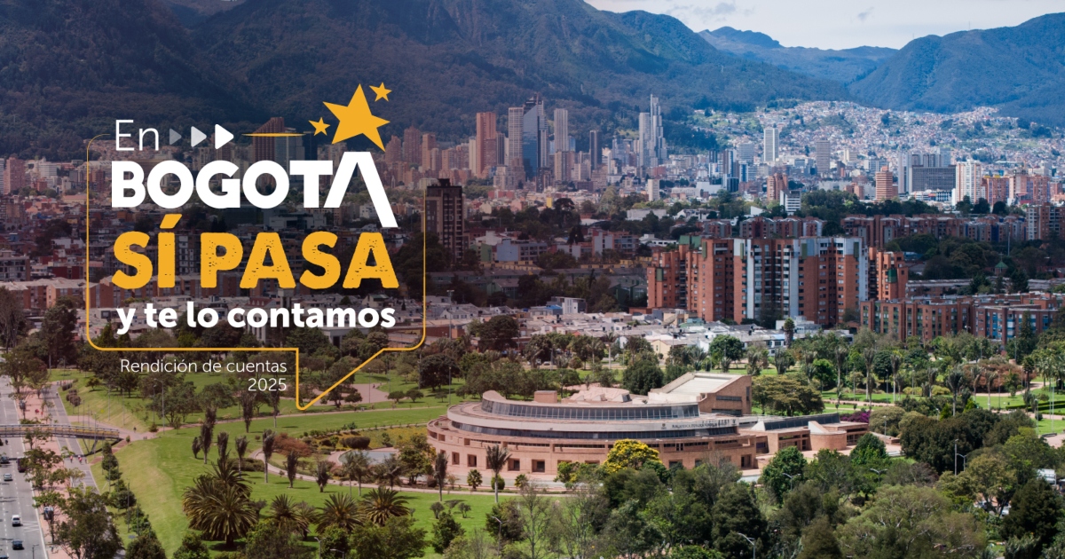 Imagen gráfica relacionada con la Rendición de Cuentas de Bogotá