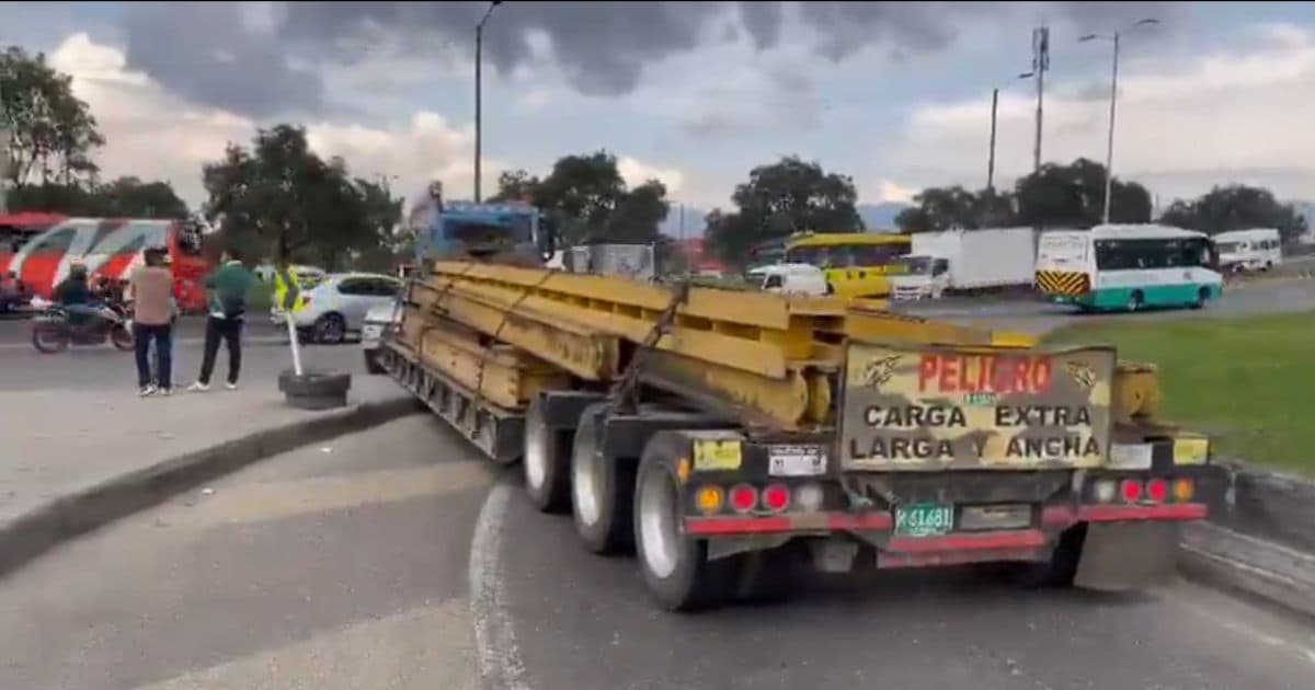 Foto de un accidente presentado en Bogotá 