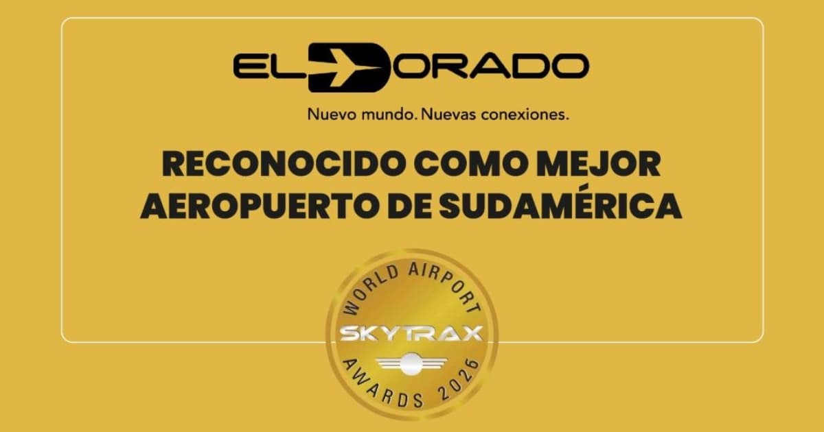Aeropuerto El Dorado Bogotá reconocido como mejor de Sudamérica 2026