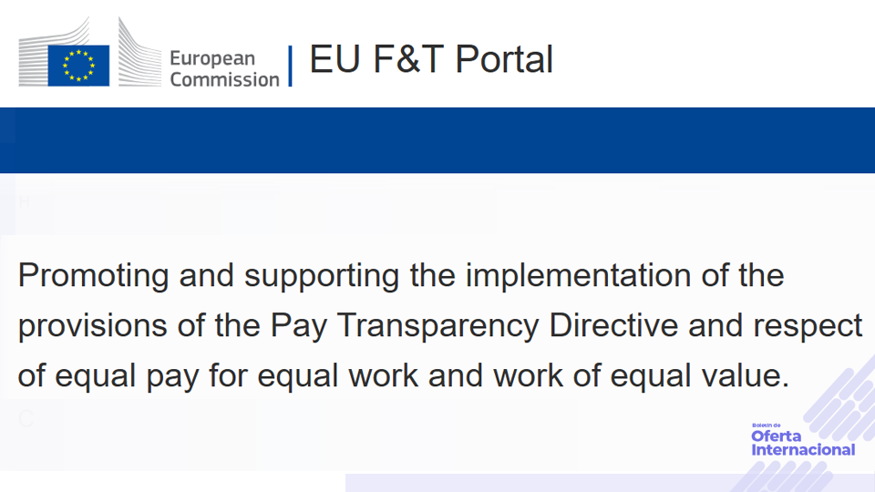 Proyecto internacional sobre igualdad salarial y género