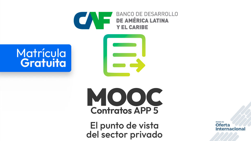 Curso virtual sobre gestión de contratos APP con enfoque privado