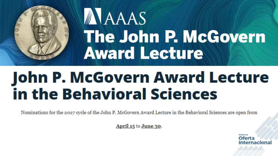 Reconocimiento internacional a científicos del comportamiento