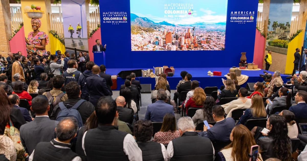 Foto del lanzamiento de la Macrorrueda de Negocios de las Américas 2026.