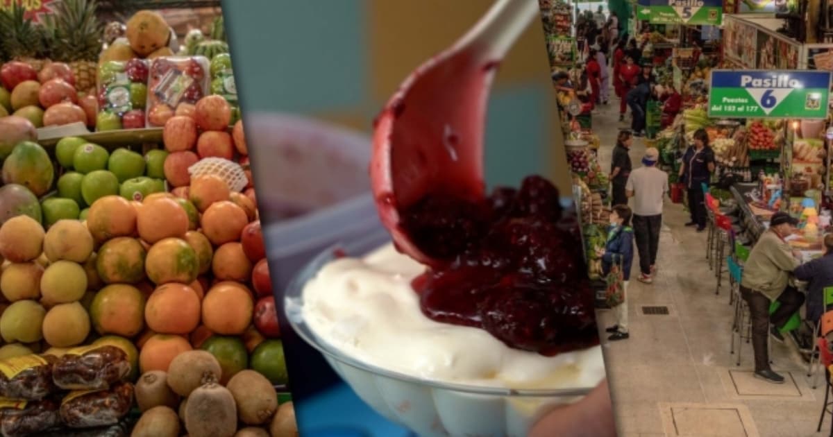 Foto de las Plazas de Mercado y la cuadra de los postres para visitar en la localidad de Barrios Unidos en Bogotá.
