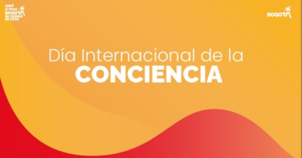 Piza gráfica que dice Día de la Conciencia