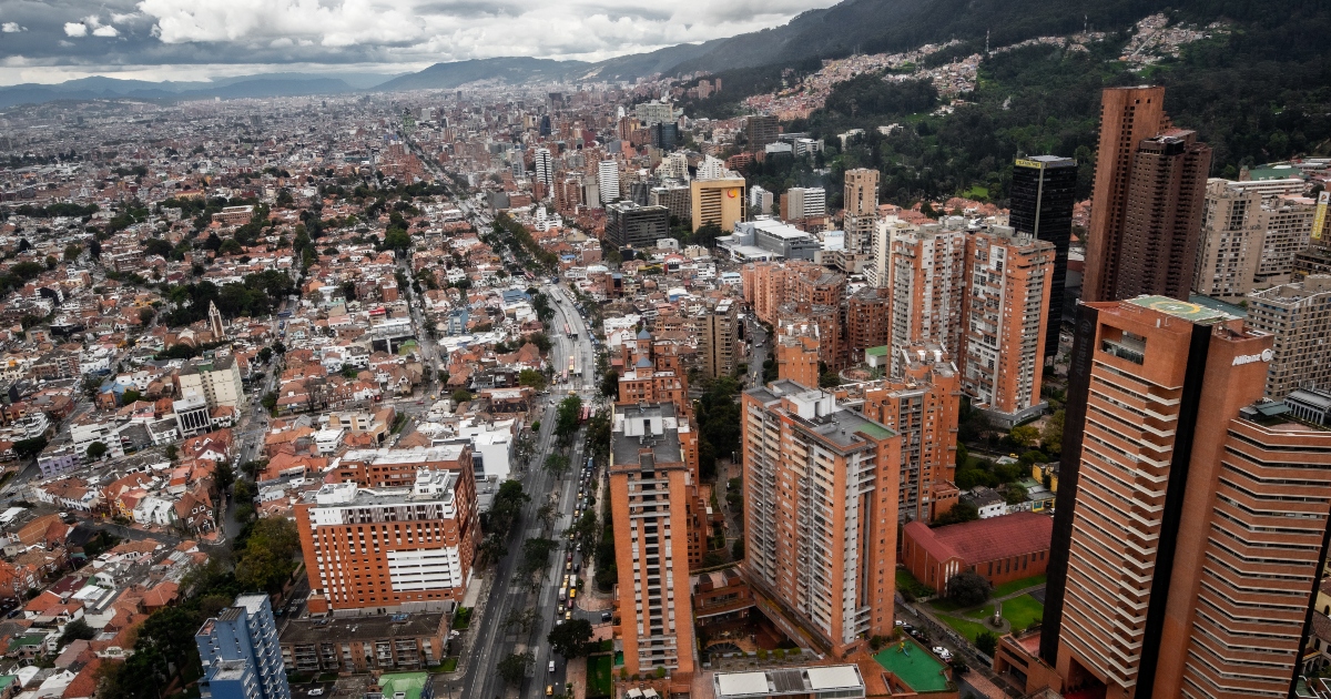 Foto panorámica de Bogotá 