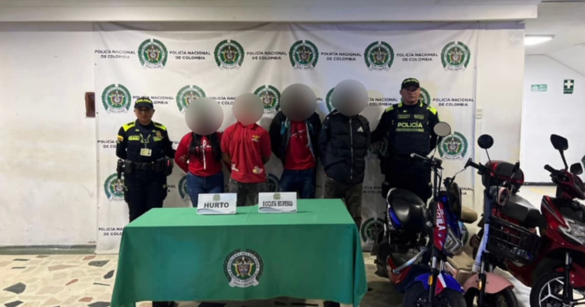 Capturada banda dedicada a hurtar motos eléctricas en Kennedy