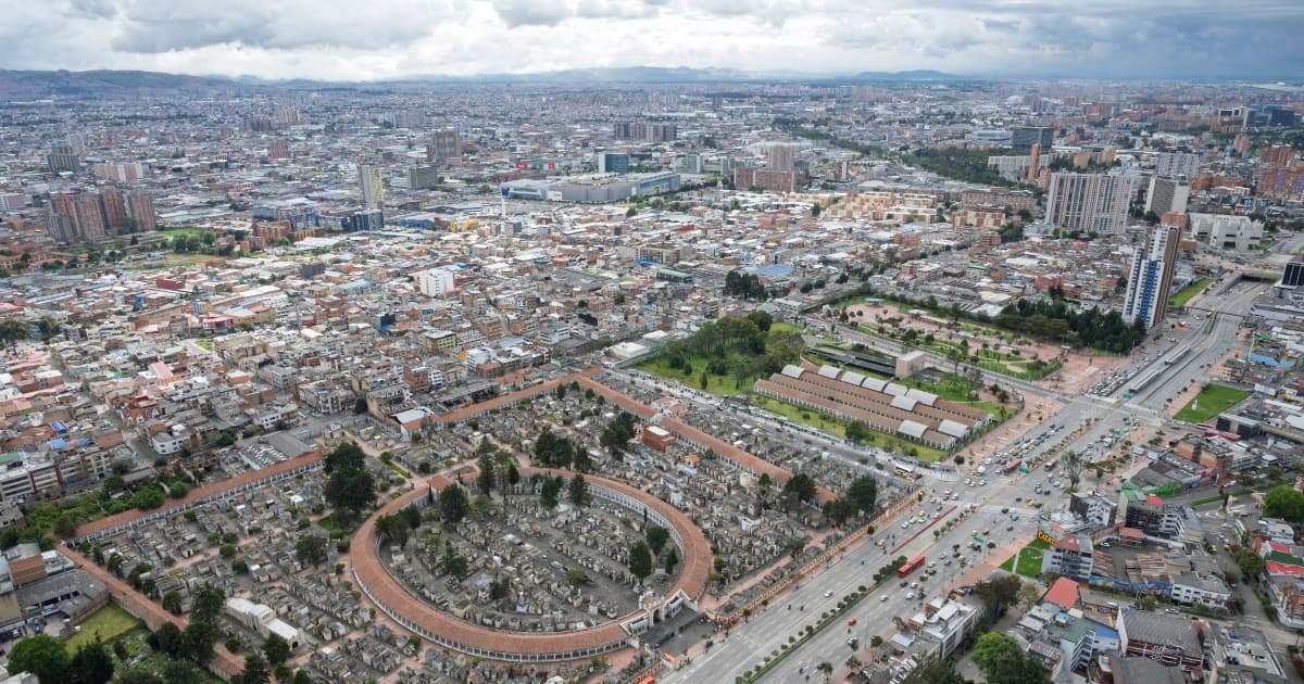Foto panorámica de Bogotá