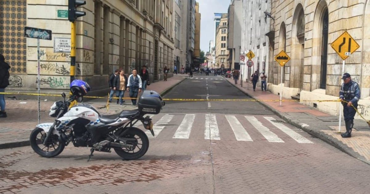 Foto de manifestaciones en Bogotá 